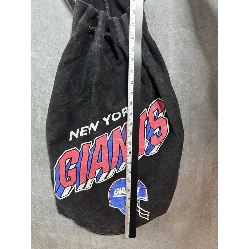 Vintage 90s NFL New York Giants Jean Backpack Rucksack Sling Bag Black